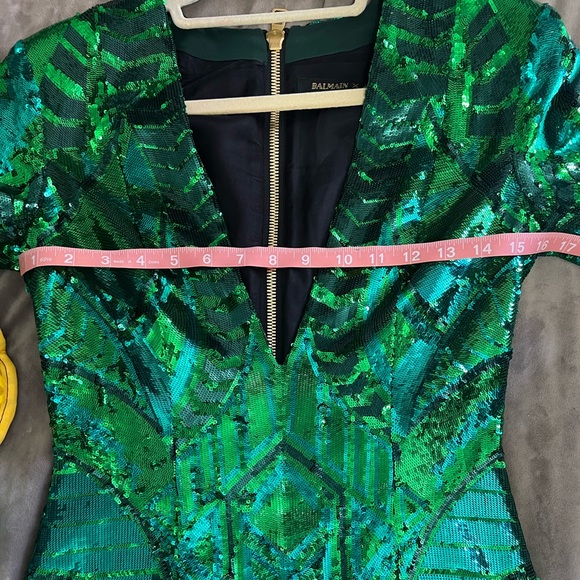 Balmain x H&M Green Sequin Dress